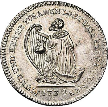 SUISSE, BERNE, AR médaille, 1734. ... 