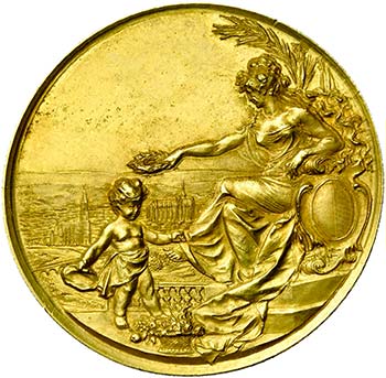 FRANCE, AV médaille, 1891. ... 