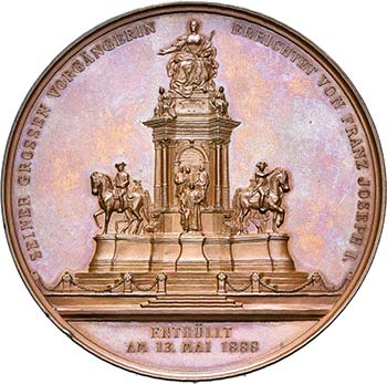 AUTRICHE, AE médaille, 1888, ... 