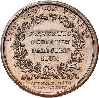 FRANCE, AE médaille, 1789, ... 