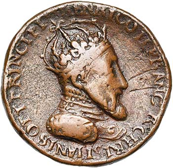 FRANCE, AE médaille, 1552. ... 