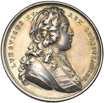 FRANCE, AR médaille, 1725, ... 