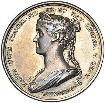 FRANCE, AR médaille, 1725, ... 