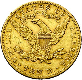 ETATS-UNIS, AV 10 dollars, 1881. ... 