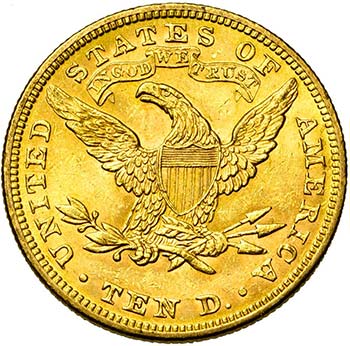 ETATS-UNIS, AV 10 dollars, 1895. ... 
