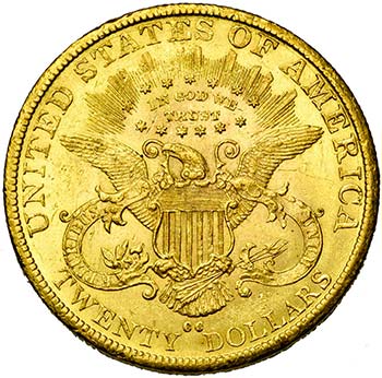 ETATS-UNIS, AV 20 dollars, 1890CC, ... 