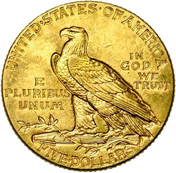 ETATS-UNIS, AV 5 dollars, 1913. ... 