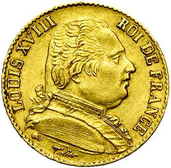 FRANCE, Louis XVIII, première ... 