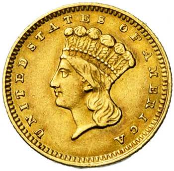 ETATS-UNIS, AV 1 dollar, 1862. Fr. ... 
