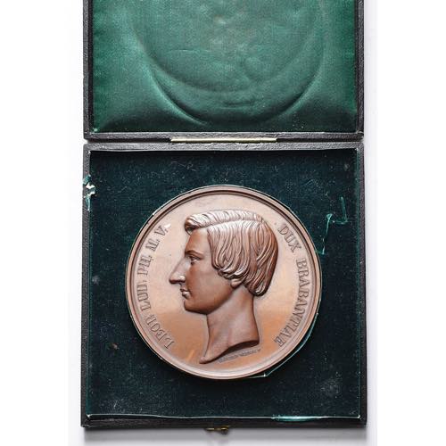 BELGIQUE, AE médaille, 1853, L. ... 