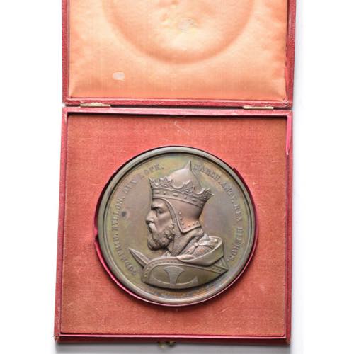 BELGIQUE, AE médaille, 1848, ... 