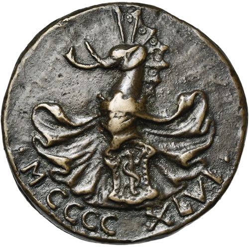 ITALIE, AE médaille, 1446, Matteo ... 
