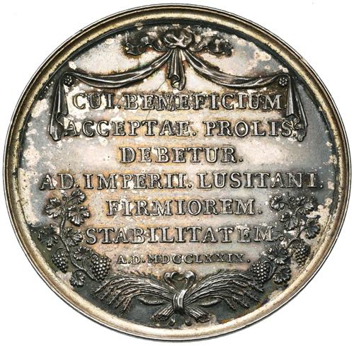 PORTUGAL, AR médaille, 1779. ... 