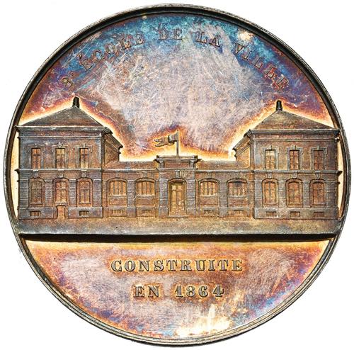 BELGIQUE, AR médaille, 1864, J. ... 