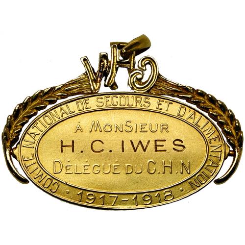 BELGIQUE, AV médaille, 1918. ... 