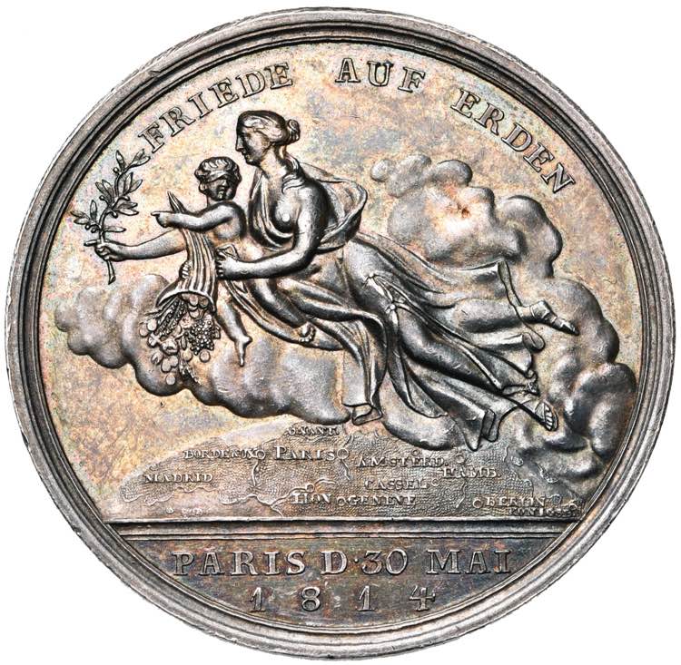 ALLEMAGNE, AR médaille, 1814, ... 