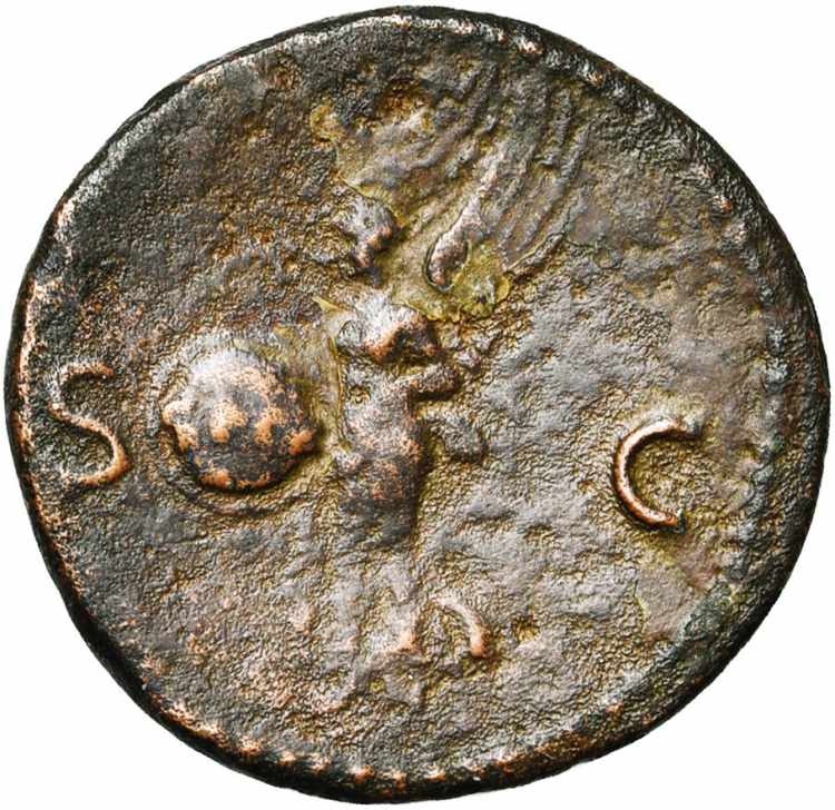 NERON (54-68), AE as, 65, Rome. D/ ... 