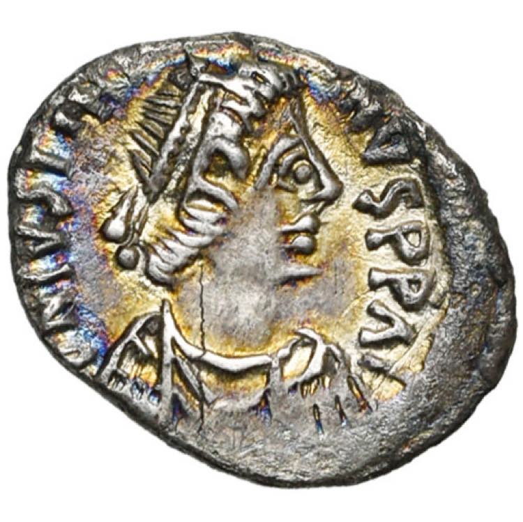 Justinien Ier (527-565), AR 1/2 ... 
