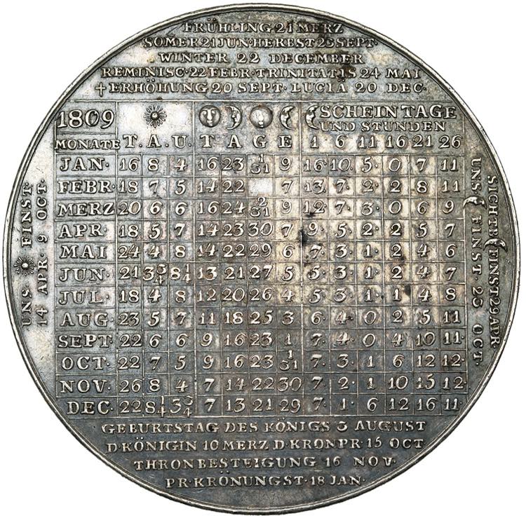 ALLEMAGNE, AR médaille, 1809, ... 