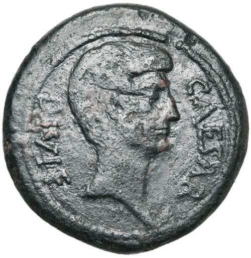 Octavien, AE grand bronze, 38 av. ... 