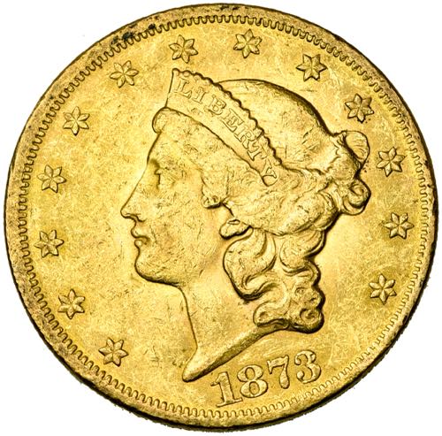 ETATS-UNIS, AV 20 dollars, 1873. ... 