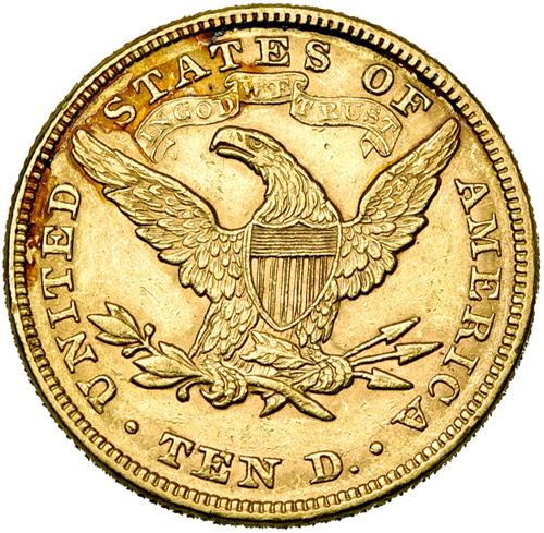 ETATS-UNIS, AV 10 dollars, 1880. ... 