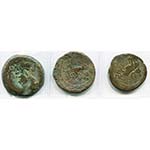 EGYPTE, ALEXANDRIE, lot de 3 drachmes: ... 