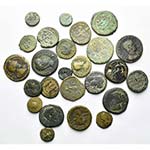 lot de 25 bronzes, dont: Syrie, Antioche, ... 