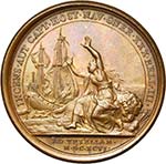 FRANCE, AE médaille, 1696, Mauger. Victoire ... 
