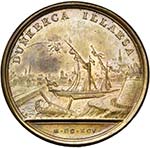 FRANCE, AE médaille, 1695, Mauger. Echec du ... 