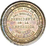 PEROU, AR médaille, 1870. Inauguration des ... 