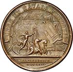 FRANCE, AE médaille, 1666, Mauger. ... 
