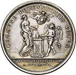 FRANCE, AE médaille, 1747, Marteau. Mariage ... 