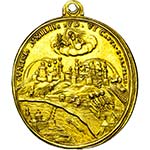 SAINT EMPIRE, AR doré médaille, 1686, P. ... 