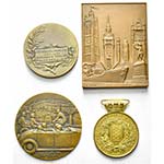FRANCE, lot de 4 médailles: 1936, Rasumny, ... 