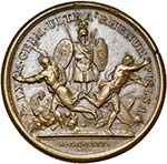 FRANCE, AE médaille, 1675, Mauger. Les ... 