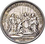 FRANCE, AE médaille, 1722, J.C. Roettiers. ... 