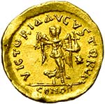 ZENON (474-491), AV tremissis, 476-491, ... 