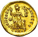 HONORIUS (393-423), AV solidus, 397-402, ... 