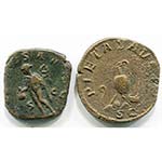 lot de 2 sesterces: Maximus César, 236-237, ... 