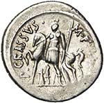 P. Crassus, AR denier, 55 av. J.-C., Rome. ... 