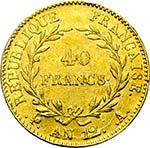 FRANCE, Consulat (1799-1804), AV 40 francs, ... 