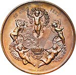BELGIQUE, AE médaille, 1867, L. Wiener. ... 