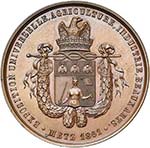 FRANCE, AE médaille, 1861, Bouvet. ... 