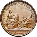 FRANCE, AE médaille, 1646, Mauger. Prise de ... 