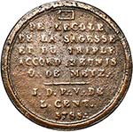 FRANCE, AE médaille, 1785. Loge maçonnique ... 