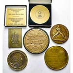 CONGO BELGE, lot de 7 médailles en bronze: ... 