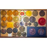BELGIQUE, lot de 28 médailles, dont: 1854, ... 