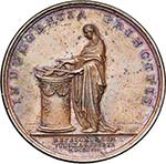 FRANCE, AE médaille, 1717, Mauger. ... 