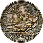 BOHEME, AE médaille, 1544, Milicz. Jacob et ... 
